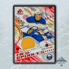 2025-26 SP Game Used NOAH OSTLUND New Grooves Red Jersey #NG-23 Buffalo Sabres