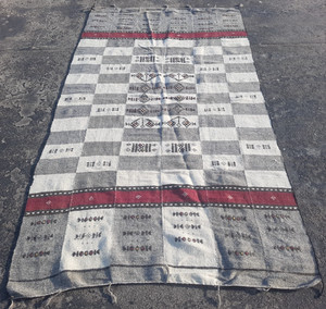 Vintage Handmade Traditional Beautiful Fulani Kilim Floor Rug Carpet 230x128 cm