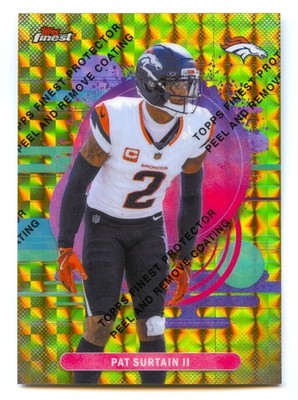 PATRICK SURTAIN II 2025 TOPPS FINEST UNCOMMON GOLD REFRACTOR #2/25 *JERSEY #*