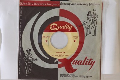 7'' BILL HALEY & HIS COM Live It Up / Farewel K1168 Quality CANADA