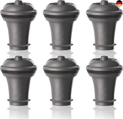 Vacu Vin Weinpumpe Vakuum Stopper Set - Grau - Weinflaschenverschluss mit