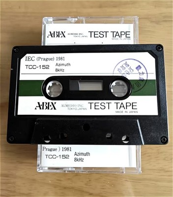 1PC NEW ABEX Test Tape TCC-152 TCC152 Azimuth 8kHz