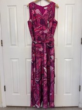 Tahari Arthur S. Levine Dress Pink & Magenta Floral 14