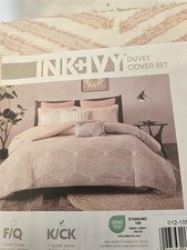   Ink  Ivy Duvet Comforter Set King CA King 1 Duvet 2 King Shams II12-1055