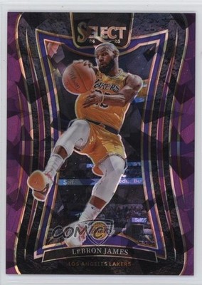 2024-25 Panini Select Mezzanine Purple Cracked Ice Prizm 64/99 LeBron James 6m7