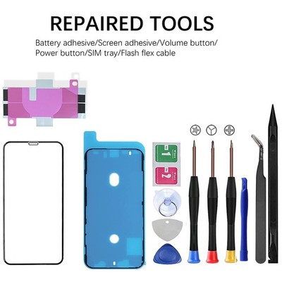 DIY Housing For iPhone XR to 17 Pro with Repair Tool Kit（Blue