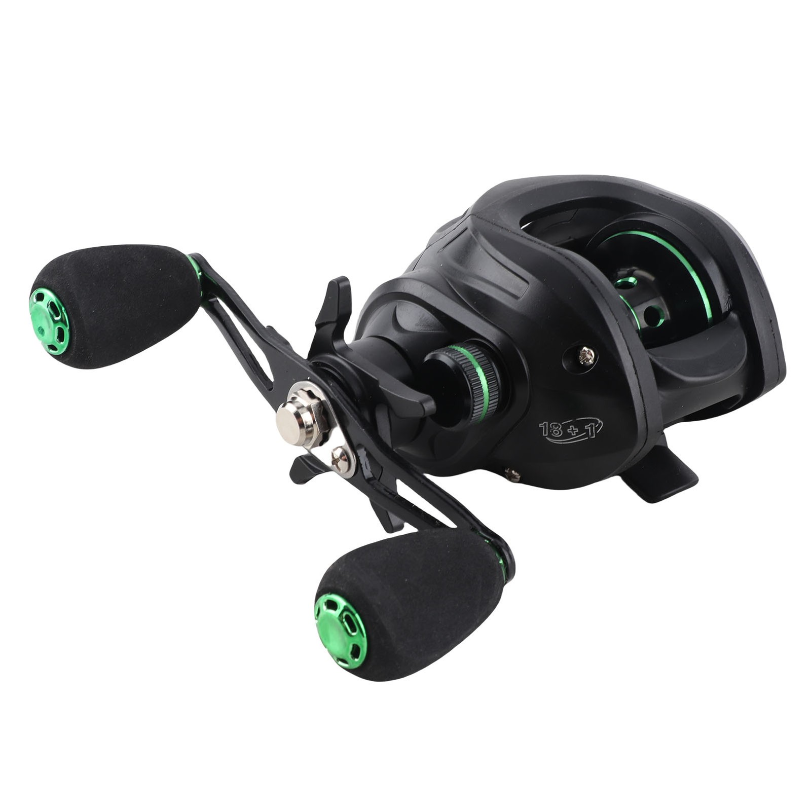 (Left Hand Wheel)HL Metal Wheel Baitcasting Reel Left/Right Hand Magnetic CU.