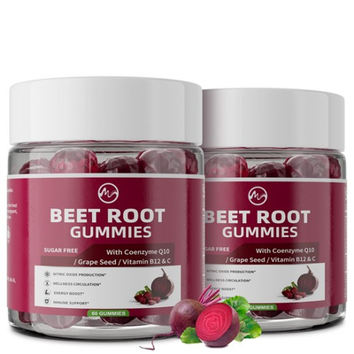 #ad Beet Root Gummies Blood* Pressure Support amp; Nitric Oxide Booster 8 in 1 Wel... $46.79