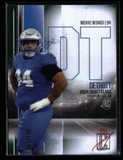 Mekhi Wingo 2024 Topps Signature Class #107 Green #1/150 Rookie Detroit Lions