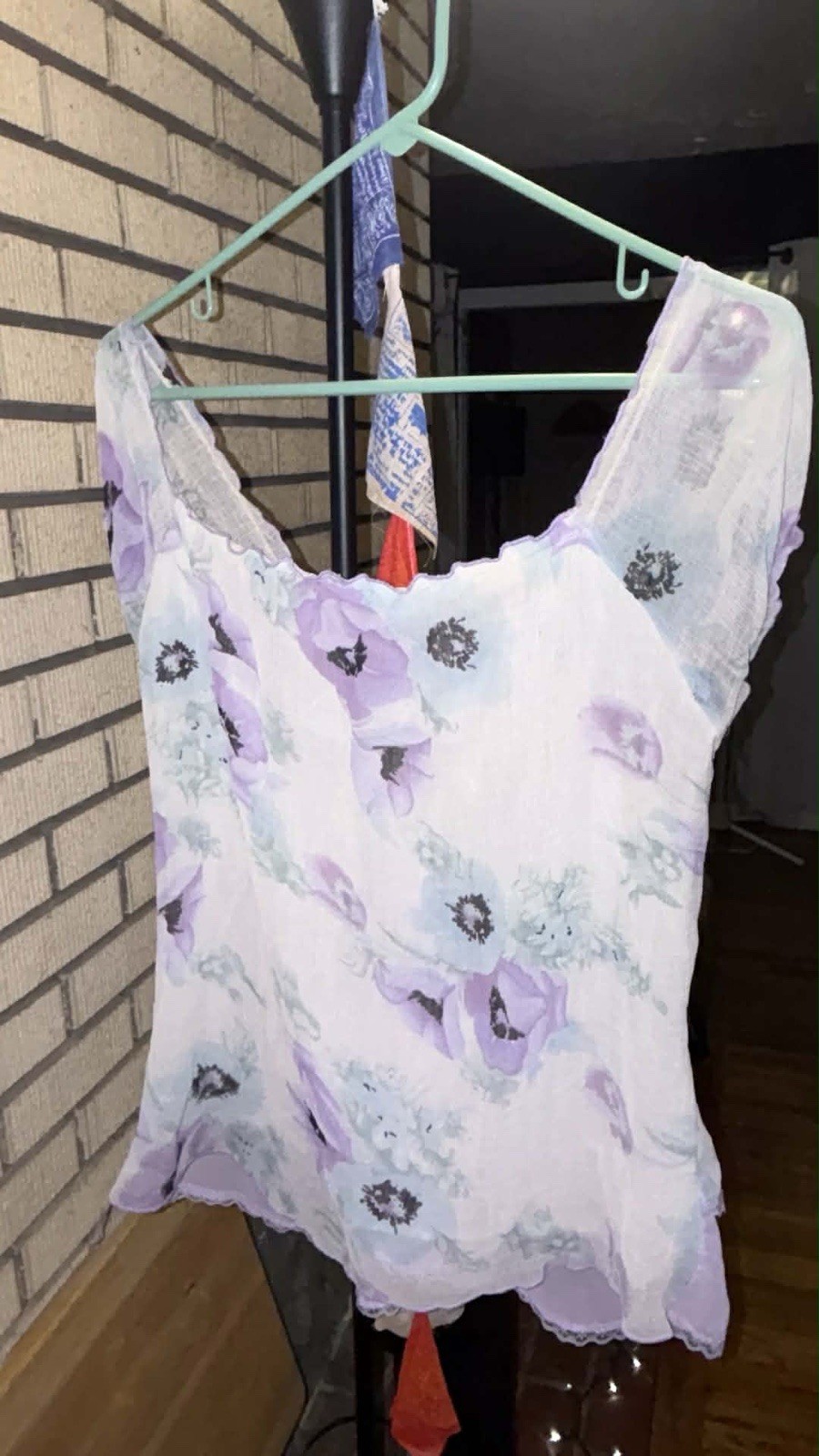 Large/Medium Multicolor Lavender Blouse - image 5