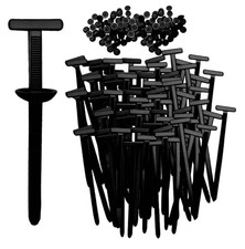 100pcs Nylon Universal Cable Tie Buckles, New Multifunctional 