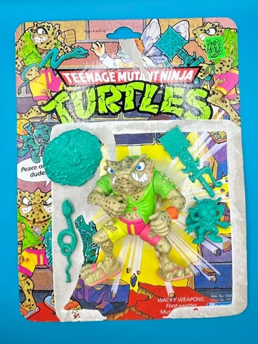 1990 Napoleon Bonafrog Complete w/ Cardback TMNT Vintage Ninja Turtles Figure