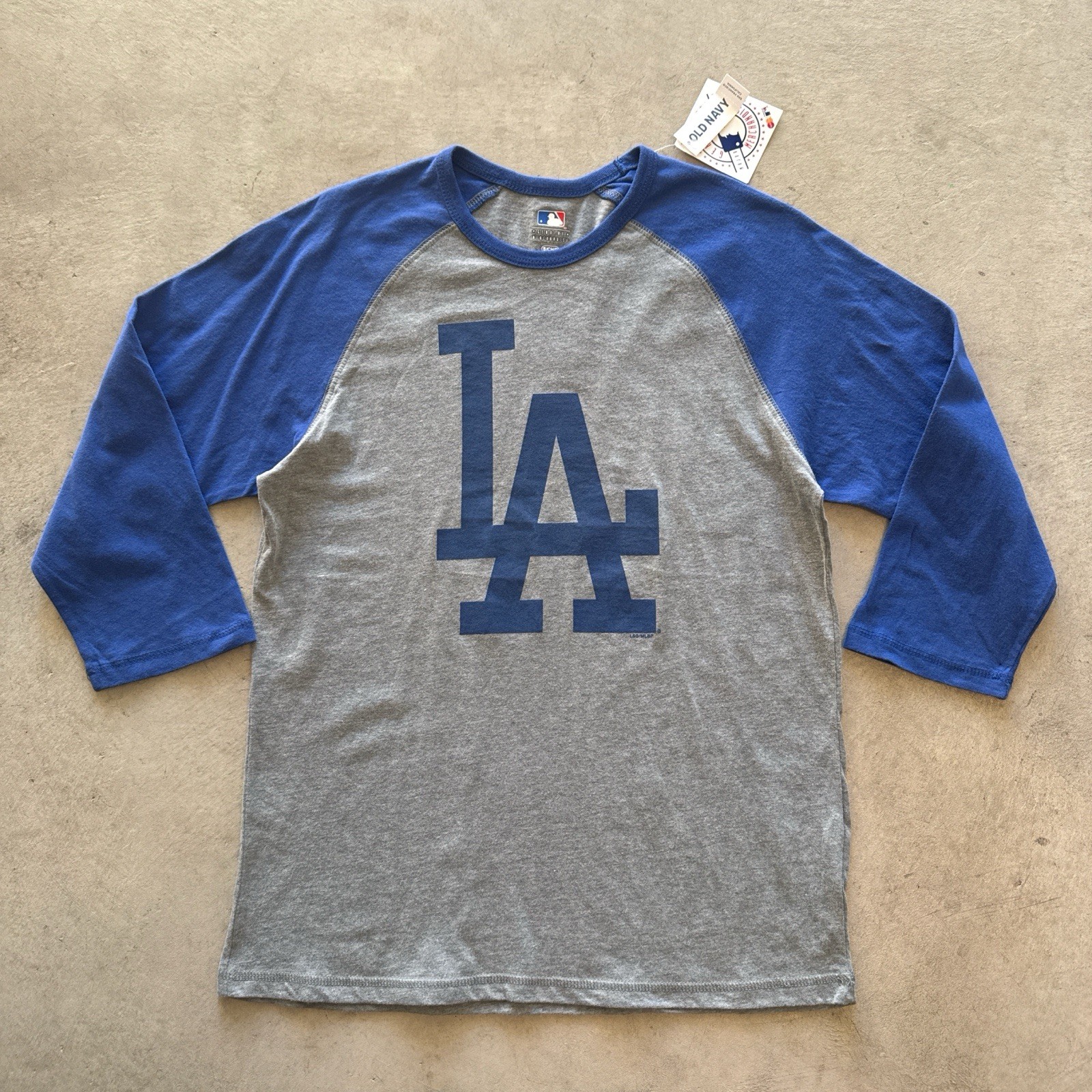 2000S Los Angeles Dodgers Nwt Genuine Merchandise 3/4 Sleeve Raglan Shirt