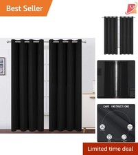 Blackout Curtains Set of 2 52x84 Inches Thermal Insulated Room Darkening