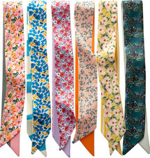 6 Pack Fashion Scarves for Women, Versatile Boho Head Scarf