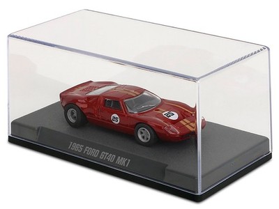 1965 FORD GT40 MK1 #25 RED 1/64 DIECAST MODEL CAR BY MAJORETTE