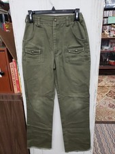 Boy Scouts BSA Pants Youth Size 18 29 Waist Green Official Uniform Twill