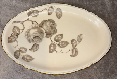 Castleton China Gloria 13 1/4'' Oval Serving Platter - Free Shipping