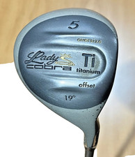 LADY COBRA OVERSIZE TITANIUM 19 DEGREE 5 FAIRWAY WOOD GRAPHITE SHAFT 41"