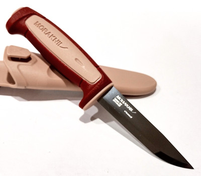 MORA SWEDEN MORAKNIV DALA RED/ORSA SANDSTONE BASIC 511 CARBON STEEL KNIFE
