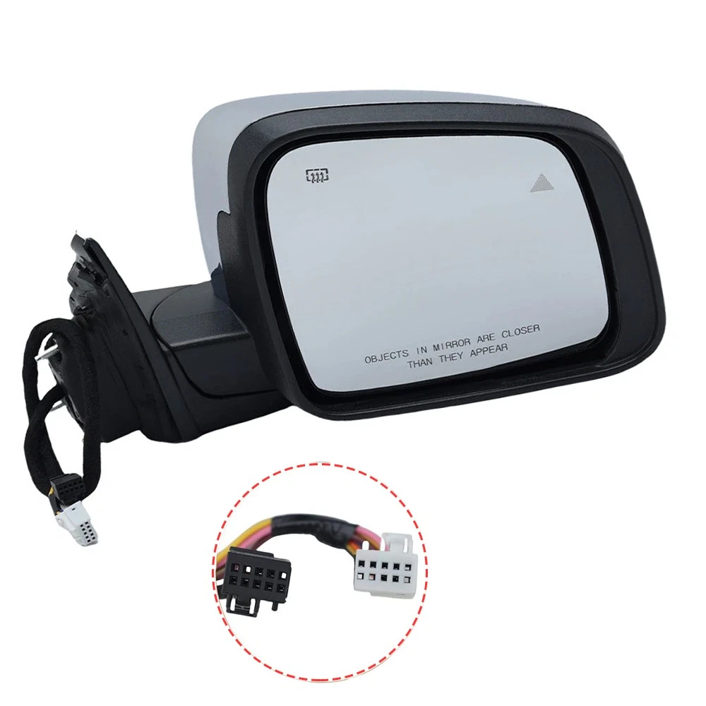 Passenger Side Manual Fold Mirror Blind Spot For Jeep Grand Cherokee 2011-2022