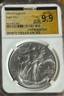 2025 (P) SILVER EAGLE NGCx 9.9 EAGLE PRIVY DON'T TREAD ON ME DTOM LABEL