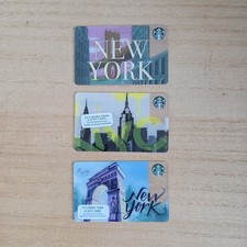 STARBUCKS NEW YORK CITY GIFT CARD LOT OF THREE NEW NO VALUE