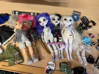 Rainbow High and Shadow High Doll Lot with Accessories and Guitar