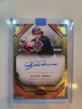 DYLAN CREWS 2025 TOPPS TIER ONE #T1A-DC ROOKIE AUTO /75 RC NATIONALS