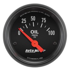 Auto Meter Z-series Oil Pressure Gauge 2-116 Electrical