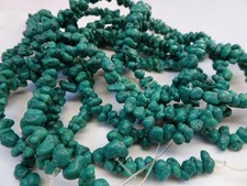15 1/4" Strand Turquoise Small Nugget Stone Beads 3.5-8mm Wide A422 DNG
