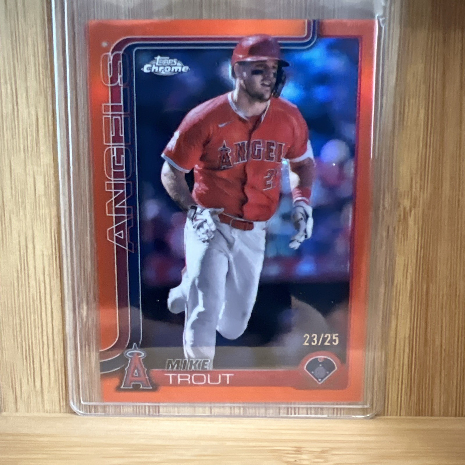 2025 Topps Chrome - Mike Trout #100 Orange Refractor /25