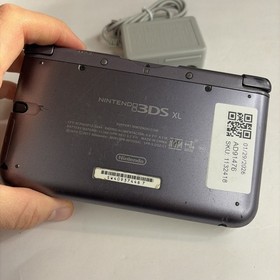 Nintendo 3DS XL Retro Silver Edition (NES Controller) w/ Charger US Model Tested