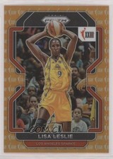 2022 Panini Prizm WNBA W25 Orange Prizm 25/49 Lisa Leslie #167 HOF 11ba