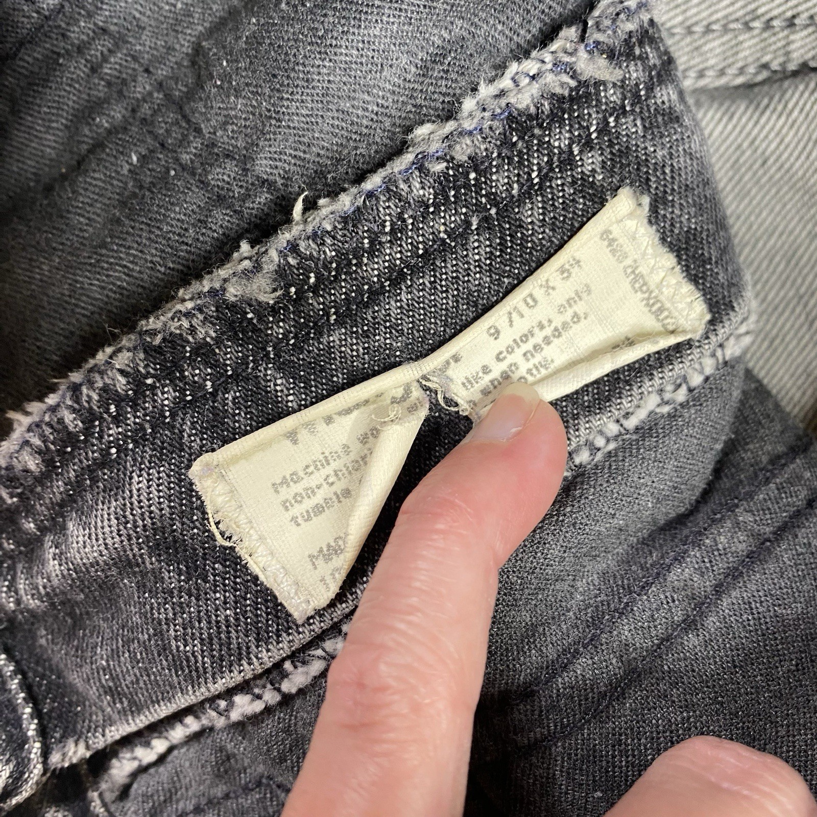 Vintage Wrangler Women’s Size 9/10 US 26 Black Bareback High Rise Denim Jeans image 4