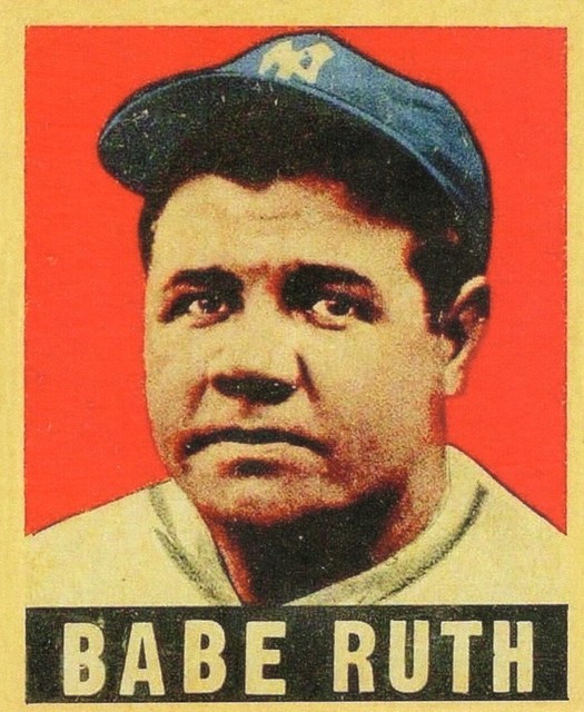 Babe Ruth 1948 Leaf Licensed Reprint