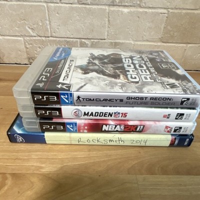 6 Games EA Sports 2K Sports PS3 Game Lot Ghost Recon Madden NBA 2K11 Rocksmith
