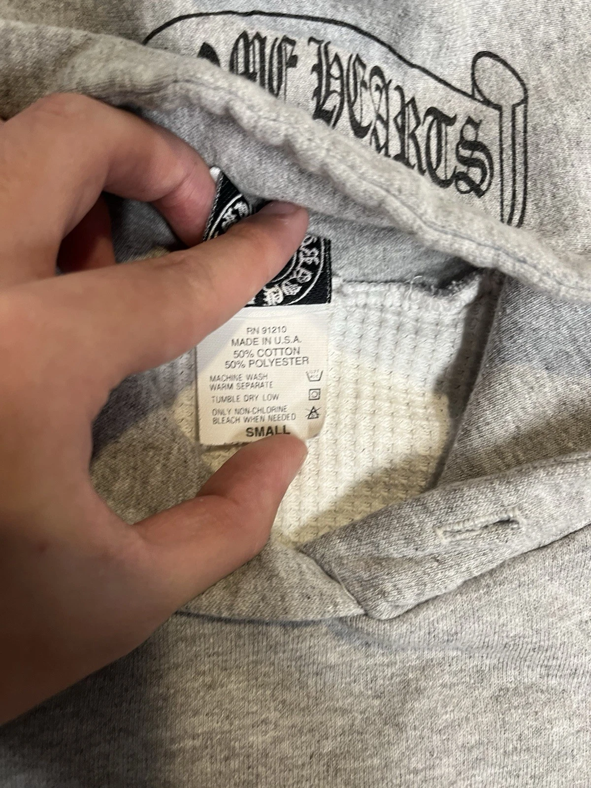 Felpa con cappuccio maglione termico Camber Chrome Hearts vintage grigio