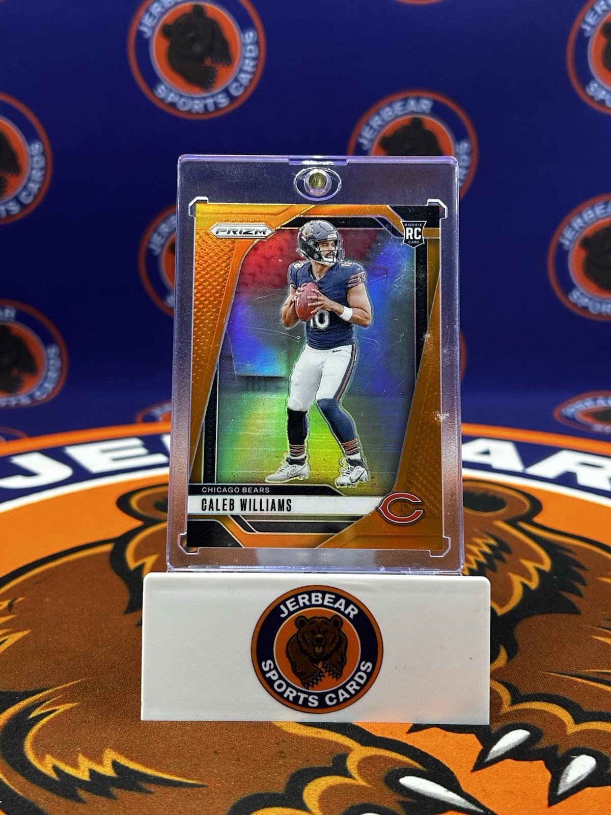 2024 Panini Prizm Caleb Williams Orange Prizm /249 #301 RC Rookie True Prizm 📈