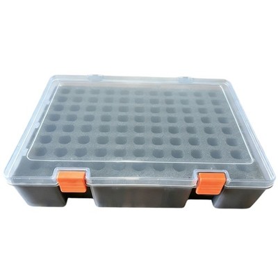 Functional Energy Cell Storage Case For 64 Double A Or 36 triplicate A Cells
