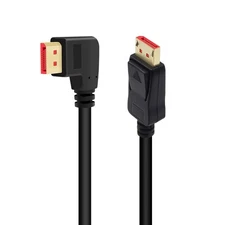 90 Degree Displayport 1.4 Adapter Cable Right Angle Display Port Cable Right Ang
