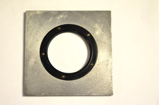 Bover 4x4" metal lens board with a 50mm thread.