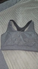 Tek Gear Sports Bra Womens Medium  Stretch Cutout Yoga Gym Running Workout Swim