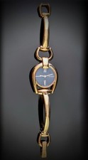 A stylish Gucci YA139507 ladies rose gold plated wristwatch.