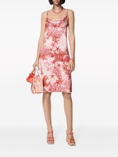 VERSACE Barocco Sea Silk Slip Dress Size IT 42