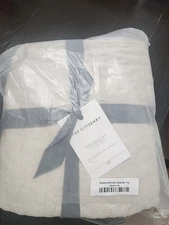 The Citizenry Stonewashed Linen Sheet Set Full - Sand Thin Stripe New In Bag 🔥 