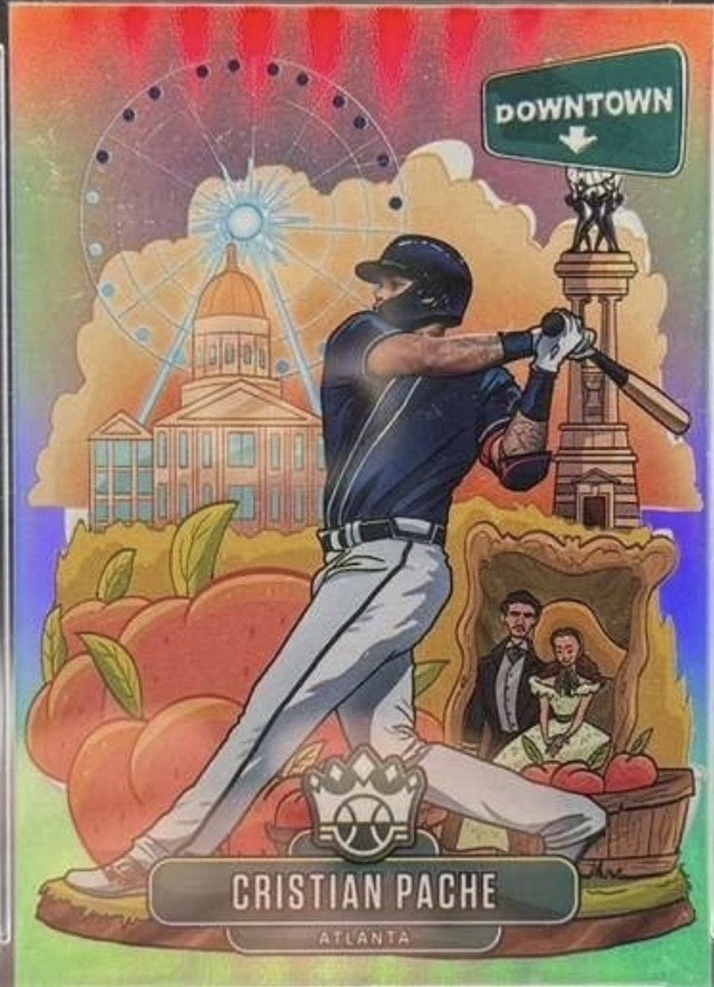 2021 Panini Diamond Kings Cristian Pache Downtown Case Hit SSP  Braves Mets