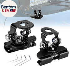 LED Light Bar Mounting Brackets, Universal Iron No-Drill Adjustable Ditch Light