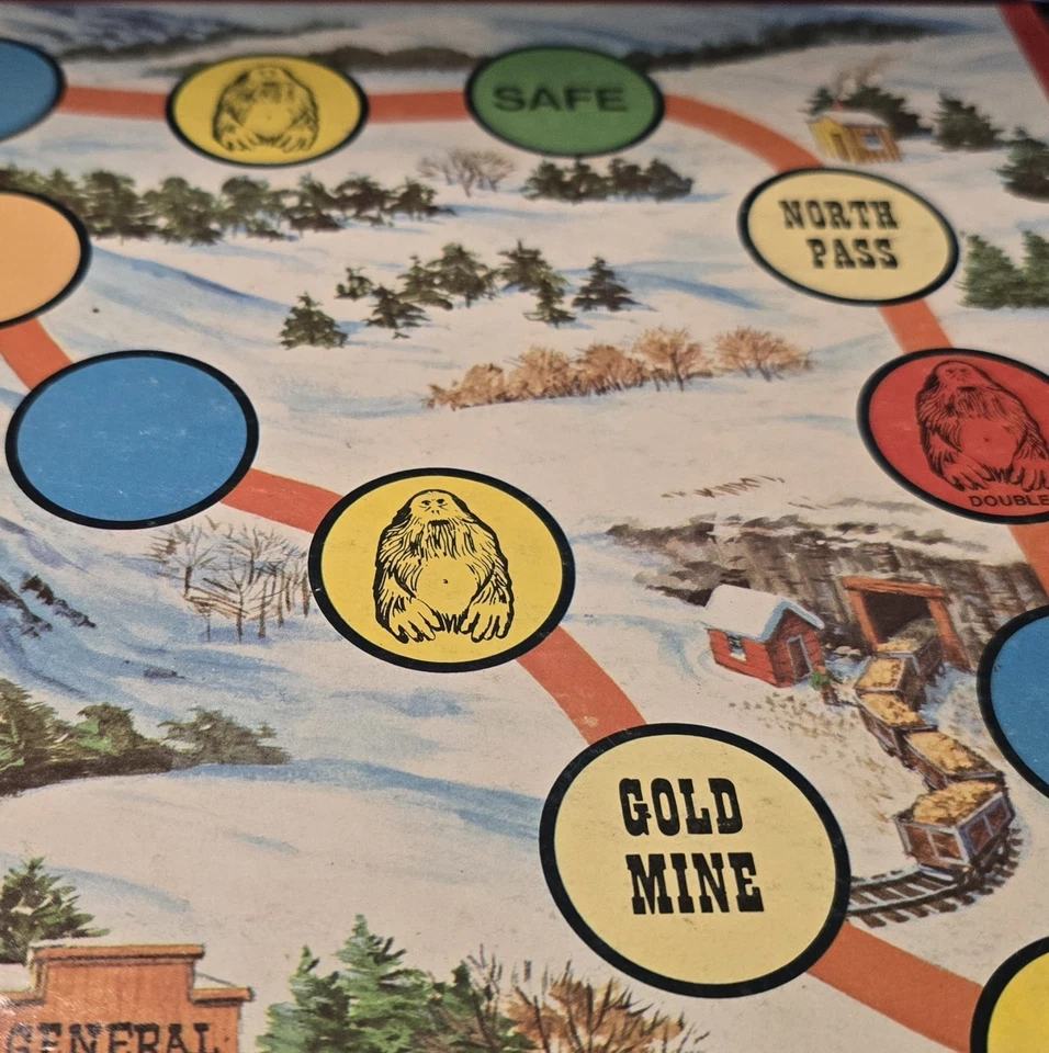 Vintage 1977 Big Foot Giant Snow Monster Game Milton Bradley Board & Box Only - Image 3 of 4