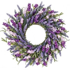 Spring Wreaths for Front Door, 2224 Inch Lavender Door Wreath for Decorating,...